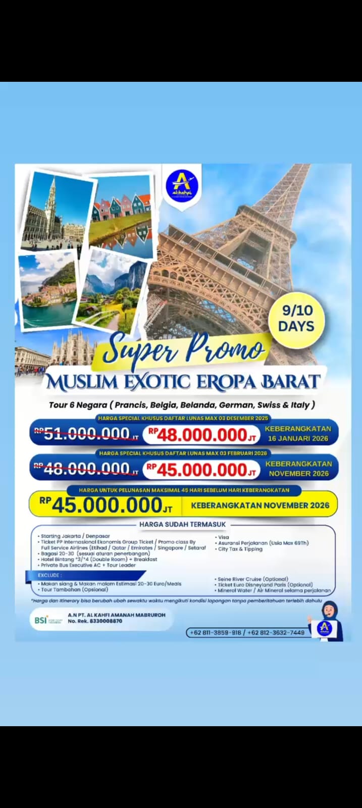 Muslim Exotic Eropa Barat Alkahfi